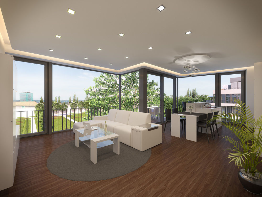 Residenz Am Zwinger Aparthotel Dresden Bagian luar foto 3D interior visualization