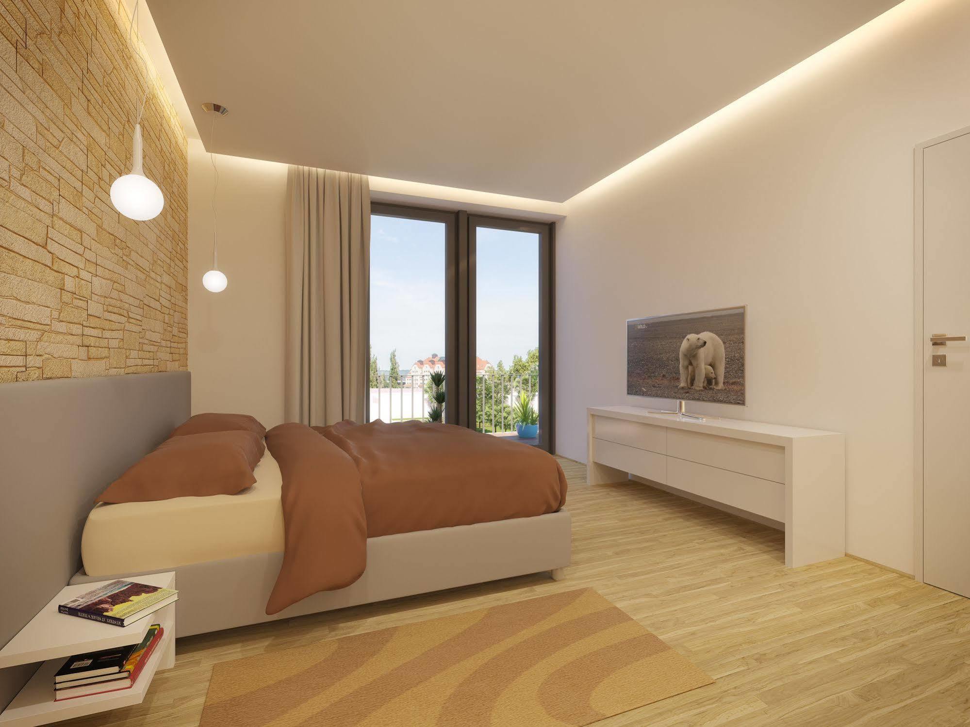 Residenz Am Zwinger Aparthotel Dresden Bagian luar foto 3D rendering of a bedroom